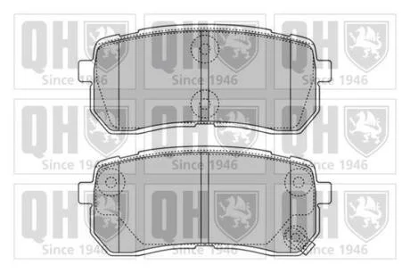 Гальмiвнi колодки дисковi QUINTON HAZELL BP1599
