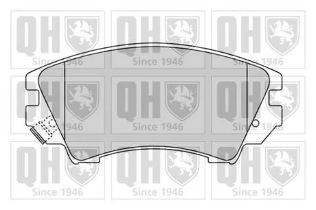 Гальмiвнi колодки дисковi QUINTON HAZELL BP1662