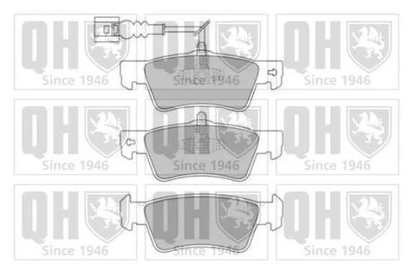 Гальмiвнi колодки дисковi QUINTON HAZELL BP1698