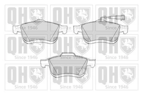 Гальмiвнi колодки дисковi QUINTON HAZELL BP1733