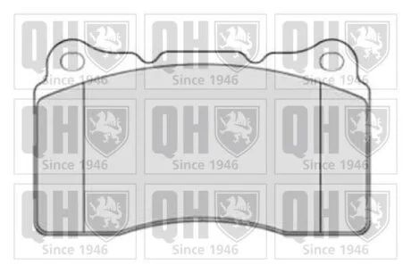 Комплект тормозных колодок, дисковый тормоз QUINTON HAZELL BP1819