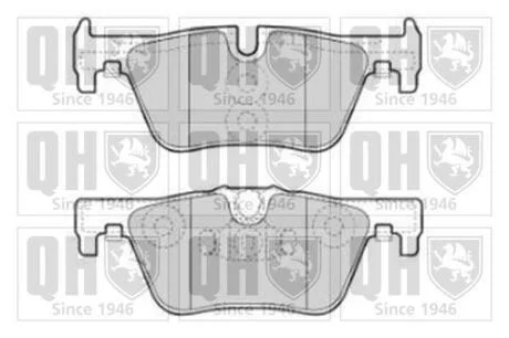 Колодки тормозные дисковые, комплект QUINTON HAZELL BP1836