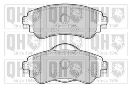 Гальмiвнi колодки дисковi QUINTON HAZELL BP1857
