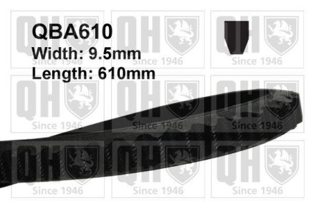 Ремень клиновидный 10x610 QUINTON HAZELL QBA610