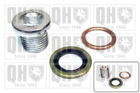 Пробка поддона (M16x1,5) (с прокладкой) Fiat Ford MB GM PSA 1.0-3.0 89- QUINTON HAZELL QOC1018
