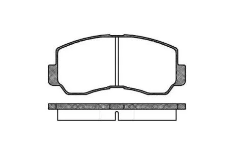 Колодки гальмівні дискові (комплект 4 шт) REMSA 0094.40