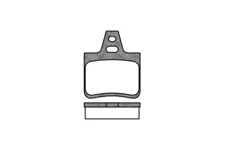 Колодки гальмівні задні CITROEN XANTIA 1.6,1.8,2.0 93-, XM 2.0 REMSA 0102.10
