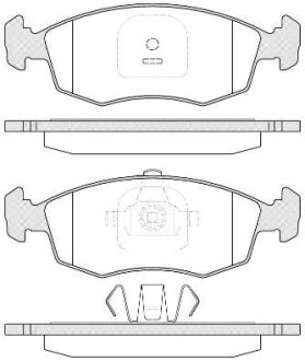 Гальмівні колодки передн. FIAT STRADA пікап 1.3 D 10- REMSA 0172.35
