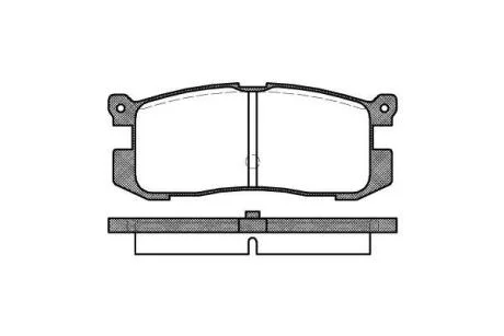 Колодки гальмівні дискові REMSA 0272.00