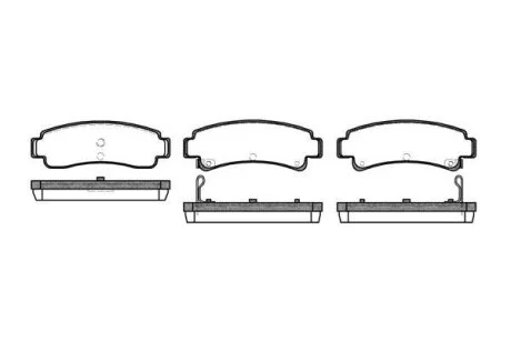 - Гальмівні колодки до дисків REMSA 0302.02