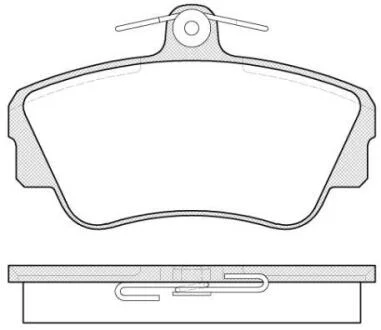 Колодки тормозные VOLVO 440/460/480 87- перед. REMSA 0309.00