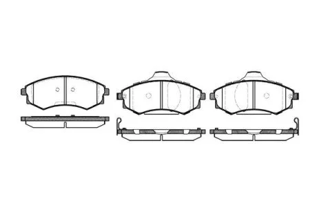 - Гальмівні колодки до дисків REMSA 0318.05