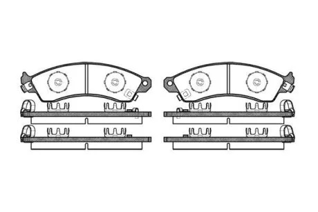 Колодки тормозные CHEVROLET CORVETTE/CAMARO 89- перед. REMSA 0334.02