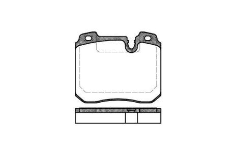 Колодки тормозные BMW 5(E34)/7(E32) 92- перед. REMSA 0378.00