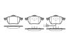 Колодки тормозные FORD/VW GALAXY/SHARAN 96- перед. REMSA 0390.11 (фото 1)