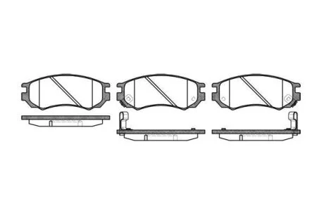 - Гальмівні колодки до дисків REMSA 0395.02