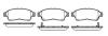 Колодки тормозные TOYOTA COROLLA/CARINA E/RAV 4 -05 перед. REMSA 0402.02 (фото 1)