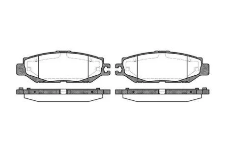 Колодки гальмівні дискові REMSA 0457.00