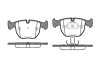 Колодки тормозные BMW X3(E83)/X5(E53) 00- перед. REMSA 0596.10 (фото 1)