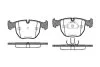 Колодки тормозные BMW X3(E83)/X5(E53) 00- перед. REMSA 0596.10 (фото 1)