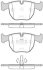 Колодки тормозные BMW 7(F01,F02,F03,F04) 09- задн. REMSA 059620 (фото 1)