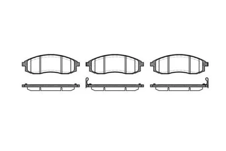 - Гальмівні колодки до дисків REMSA 0598.12