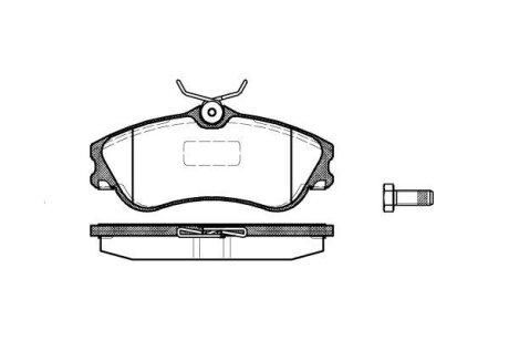 Колодки тормозные PSA BERLINGO/XSARA/PARTNER 97- перед. REMSA 0634.00