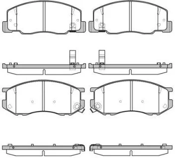 - Гальмівні колодки до дисків REMSA 0636.04