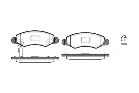 Колодки гальмівні дискові REMSA 0702.21