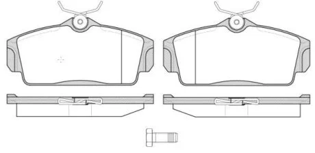 - Гальмівні колодки до дисків REMSA 0704.10