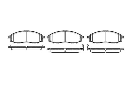 Колодки тормозные NISSAN PATHFINDER 05- перед. с датчиком REMSA 0748.02