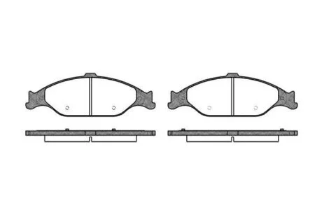 - Гальмівні колодки до дисків REMSA 0760.00