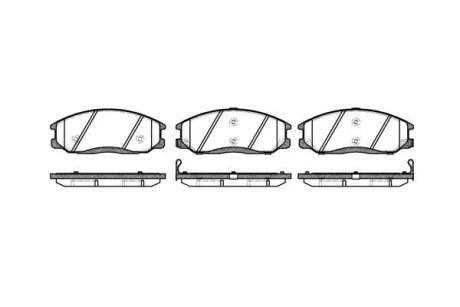 - Гальмівні колодки до дисків REMSA 0771.02