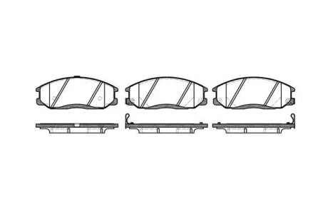 - Гальмівні колодки до дисків REMSA 0771.22