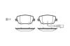 Колодки тормозные VAG IBIZA/FABIA/POLO 99- перед. REMSA 0775.01 (фото 1)