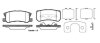 Колодки тормозные JEEP/PSA PATRIOT/COMPASS/C4 06- задн. REMSA 0803.22 (фото 1)
