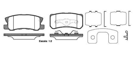 Колодки тормозные JEEP/PSA PATRIOT/COMPASS/C4 06- задн. REMSA 0803.22