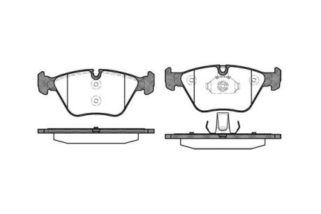 BMW гальмівні колодки перед. 2,5/3,0: E46, X3(E83) REMSA 0963.00