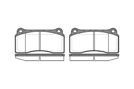 - Гальмівні колодки до дисків REMSA 0983.00