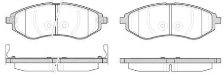 Колодки гальмівні дискові REMSA 0986.02