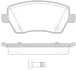 NISSAN гальмівні колодки передн. Micra, Note 03- RENAULT Clio, Kangoo 1.5DCI REMSA 0987.22 (фото 1)