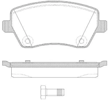 NISSAN гальмівні колодки передн. Micra, Note 03- RENAULT Clio, Kangoo 1.5DCI REMSA 0987.22