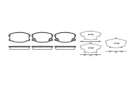 - Гальмівні колодки до дисків REMSA 1037.00
