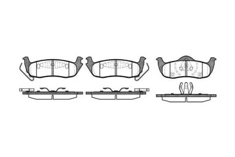 Колодки гальмівні дискові REMSA 1106.10