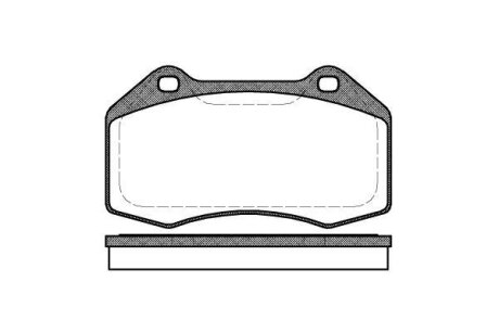 Колодки тормозные RENAULT CLIO/MEGANE 06- перед. REMSA 1113.00