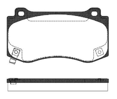 Колодки тормозные JEEP GRAND CHEROKEE 06- перед. REMSA 1185.04