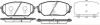 Гальмівні колодки дискові HYUNDAI Veracruz/IX55 &quot;F REMSA 1322.12 (фото 1)