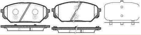 Гальмівні колодки дискові HYUNDAI Veracruz/IX55 "F REMSA 1322.12