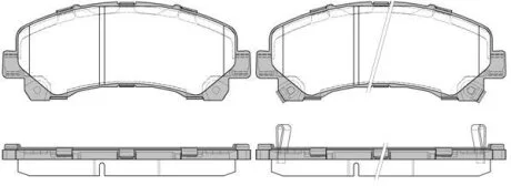 ISUZU колодки гальм. передн.D-Max I,II REMSA 1407.00