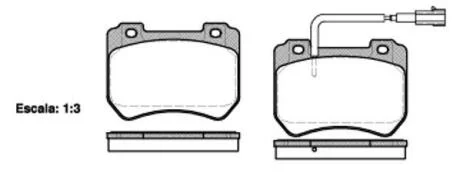 Колодки гальмівні дискові REMSA 1444.01